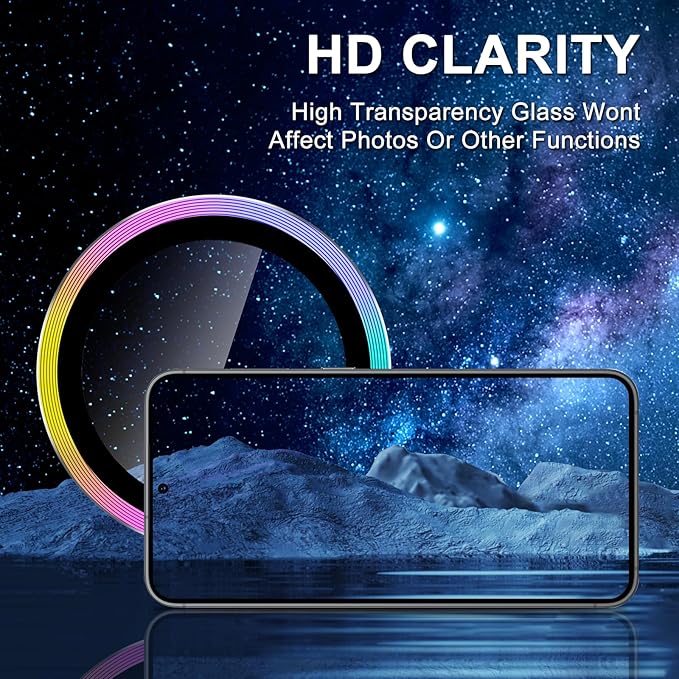for Samsung Galaxy S24 FE Camera Lens Protector, Individual Metal Ring Tempered - Image 4