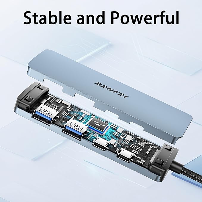 BENFEI USB C Hub 10Gbps, 4 Ports USB 3.2 Adapter - Image 6
