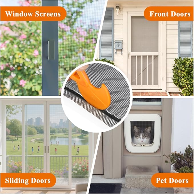 MAGZO Window&Door Screen Replacement Kit, - Image 8