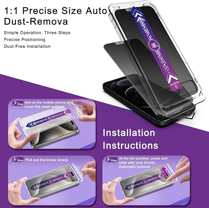 2 Pack Matte Privacy Screen Protector - Image 3