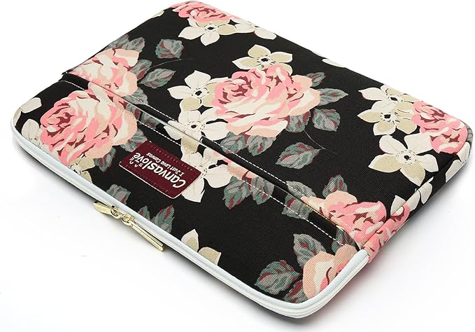 Canvaslove Pink Rose Pattern Laptop Sleeve Case Bag - Image 7