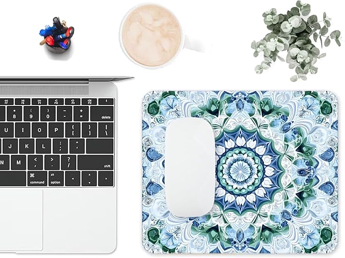 Mouse Pad, Cute Aesthetics Mandala Pattern Mouse Pads - Image 6