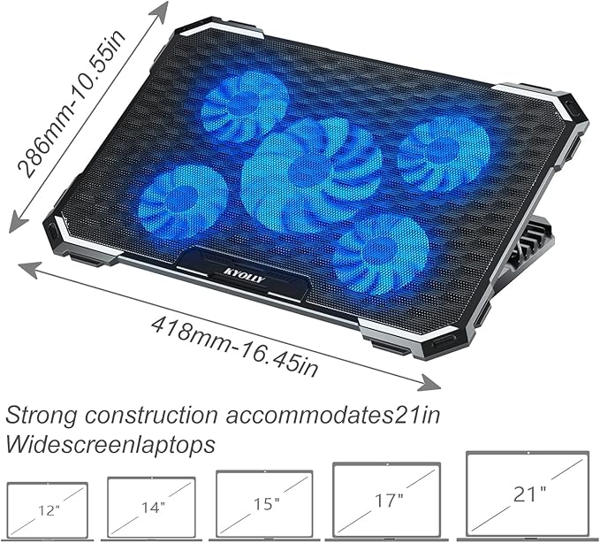 Upgrade Laptop Cooling Pad, Gaming Laptop Cooler - Image 7