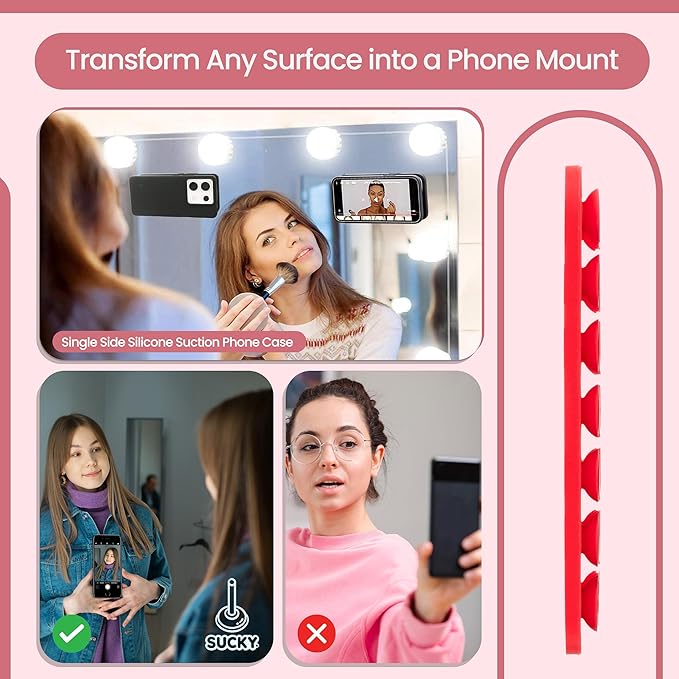 SUCKY Silicone Suction Phone Case Adhesive Octo Cup Buddy Mount - Image 3