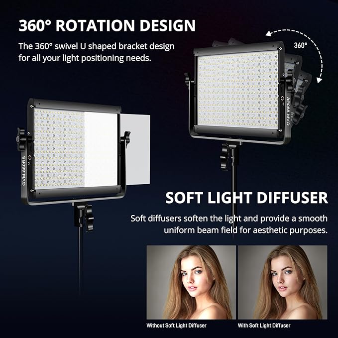 GVM Upgraded 60W RGB LED Video Light - Image 4
