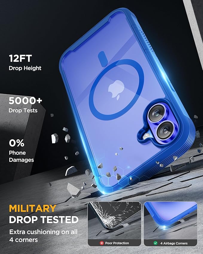 Miracase for iPhone 16 Case 6.1'', Full-Body Bumper Phone case - Image 4