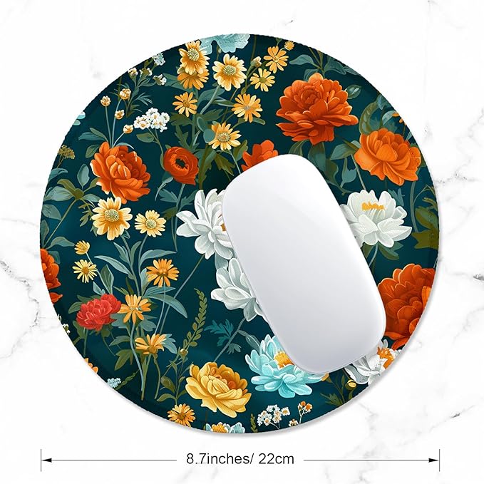 ITNRSIIET Round Mouse Pad with Stitched Edge Premium-Textured Waterproof - Image 2