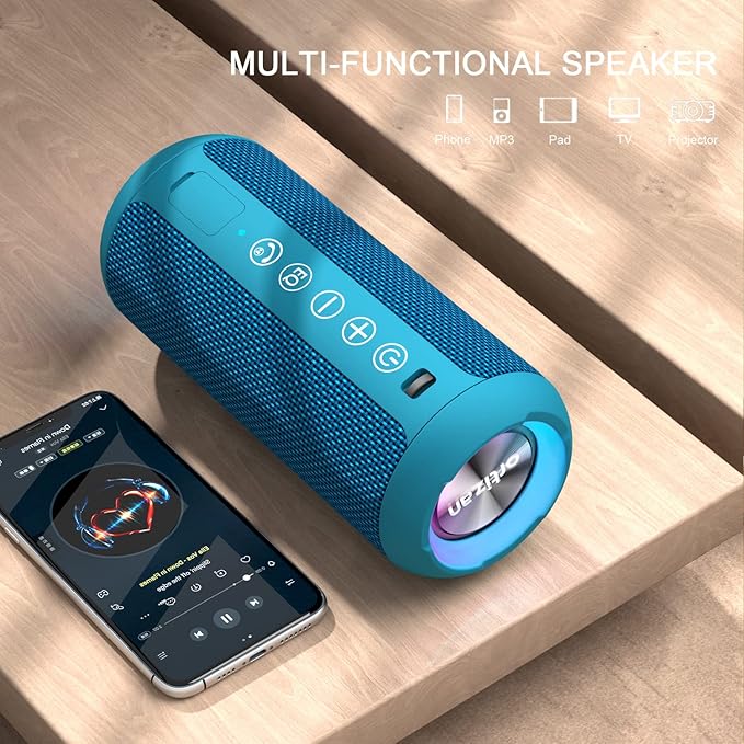 Ortizan Portable Bluetooth Speakers, IPX7 Waterproof Wireless Outdoor Speaker - Image 5