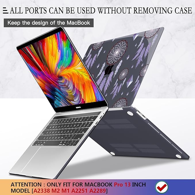 CISSOOK Compatible with MacBook Pro 13 inch 2025-2016 Release M2 M1 Chip A2338 - Image 5