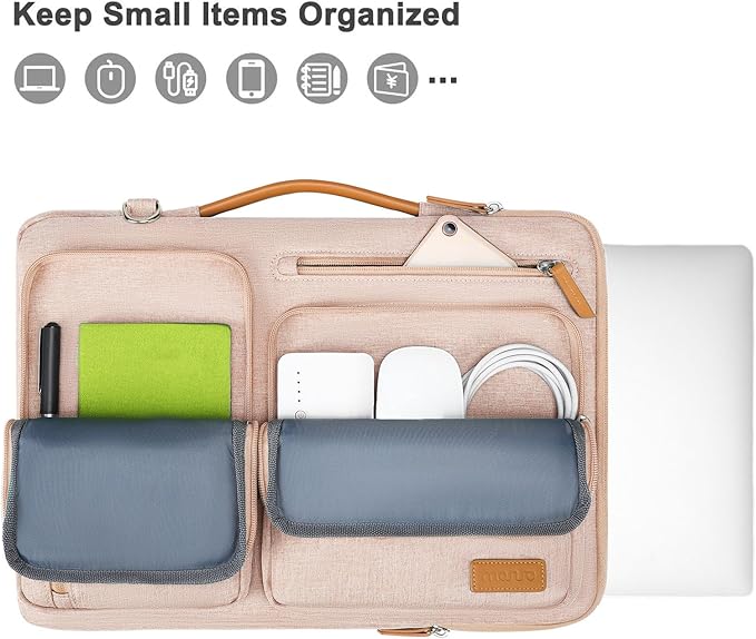 MOSISO 360 Protective Laptop Shoulder Bag, 13-13.3 inch Computer Bag Compatible - Image 3