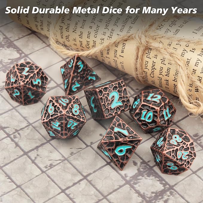PJOY Metal D&D Dice Set for Dungeons and Dragons Dice - Image 9