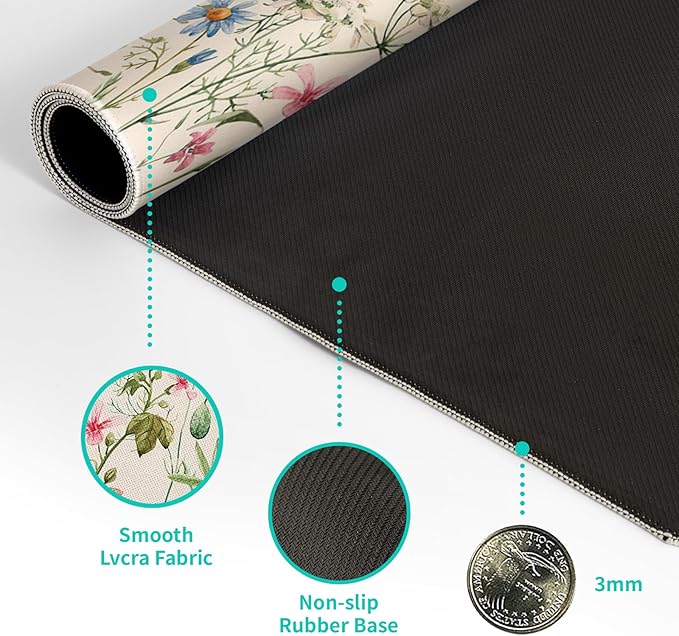 Flower Gaming Mouse Pad Large Mouse Pad - Image 8