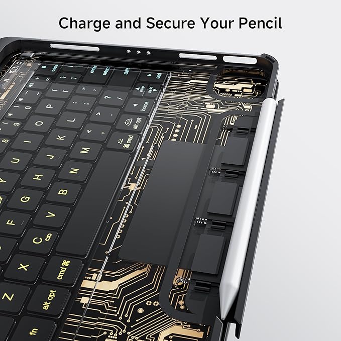 Keyboard Case for 12.9 inch iPad Pro 6/5/4/3rd Gen & 13 inch iPad Air Wireless - Image 8