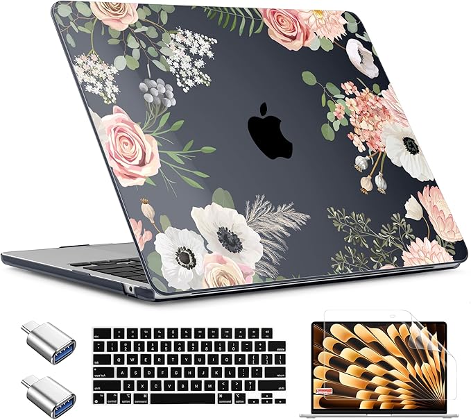 TWOLSKOO Compatible with M4 MacBook Air 15 inch Case 2025-2023 Released Model by TWOLSKOO