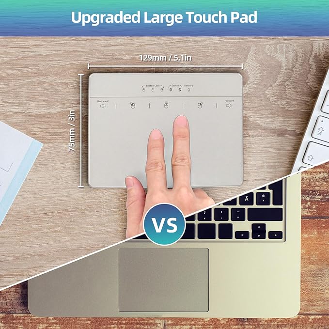 Wired & Wireless Metal Touchpad - Image 2