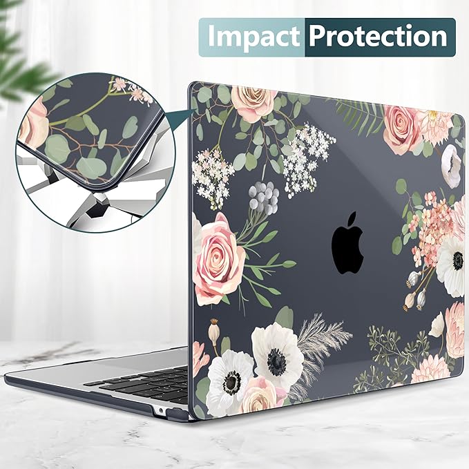 TWOLSKOO Compatible with M4 MacBook Air 13.6 inch Case 2025-2022 Release M4 - Image 6
