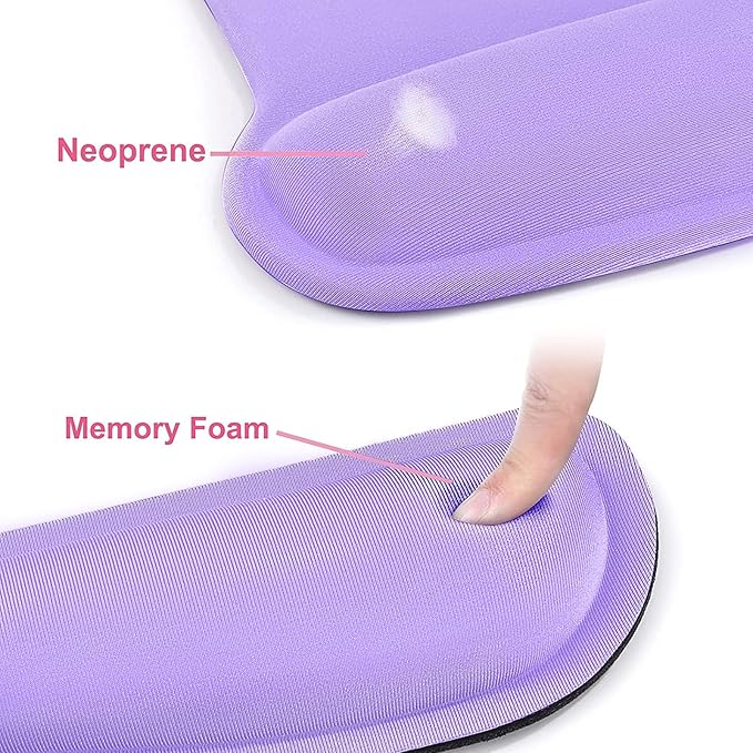 MOSISO Wrist Rest Support for Mouse Pad & Keyboard Set, Ergonomic Mousepad - Image 4