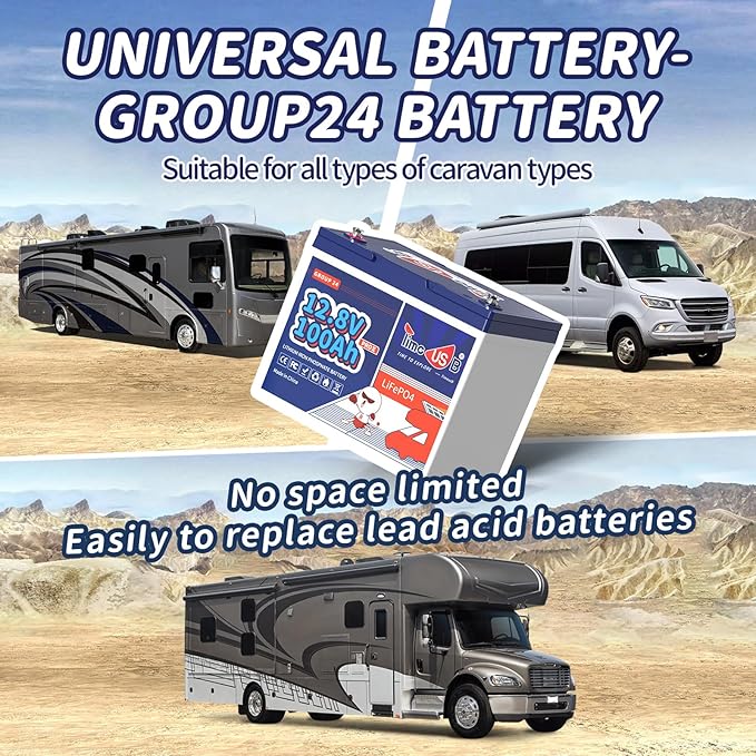 12V 100Ah Group24 Mini LiFePO4 Battery, Grade A Battery Cells, Drop-in - Image 6
