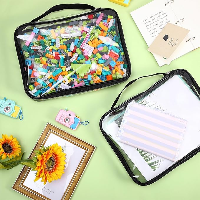 Sanwuta 6 Packs Toy Storage Bags, PVC Organizing Case Bags - Image 7