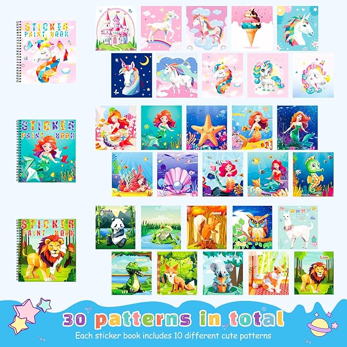 homicozy 3PCS Sticker Paint Books - Image 2
