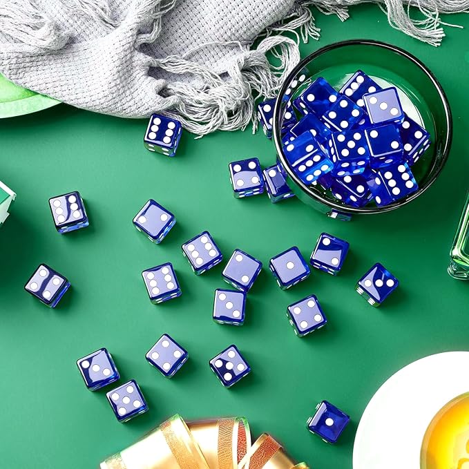36 Piece 19 mm Casino Style Craps Dice Sets Acrylic and Translucent D6 Dice - Image 7