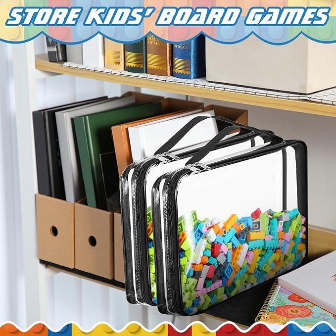 Sanwuta 6 Packs Toy Storage Bags, PVC Organizing Case Bags - Image 5