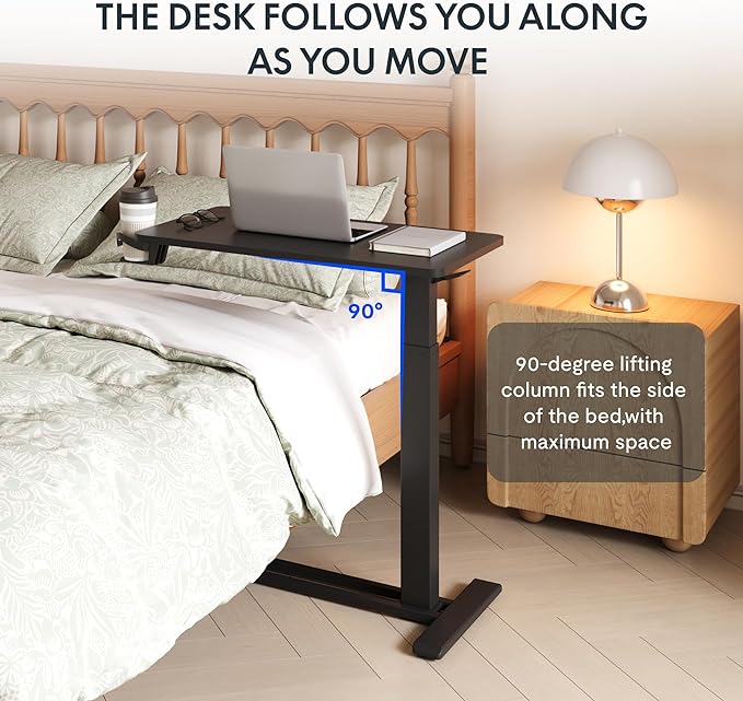 FLEXISPOT H7 Adjustable Overbed Bedside Table - Image 4