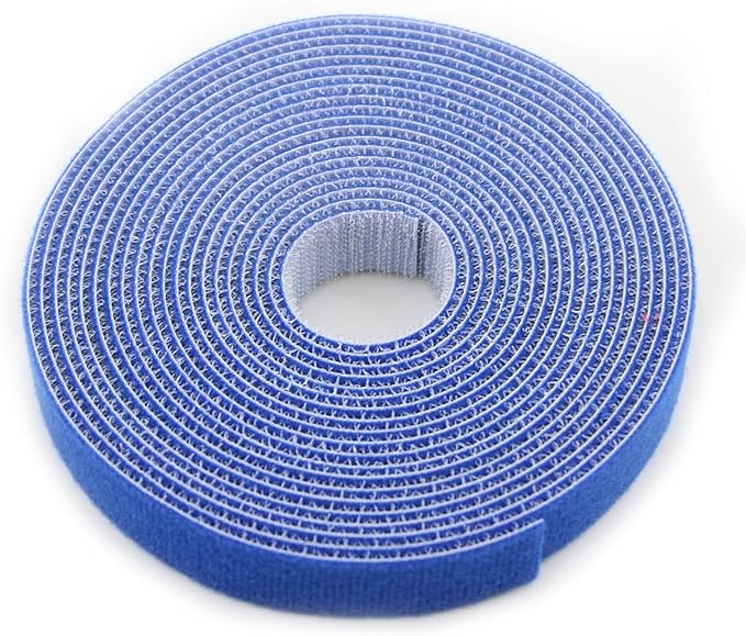 Reusable Fastening Tape Cable Ties 3/4 Inch Double Side Hook Roll by SAISN