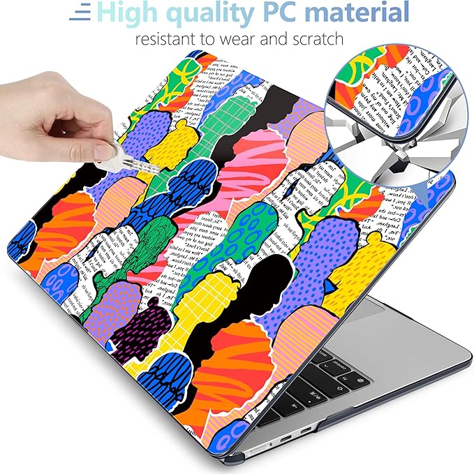 MEEgoodo for M4/M3/M2 MacBook Air 15.3 inch Case 2025 2024 2023, Case Fit Model - Image 4