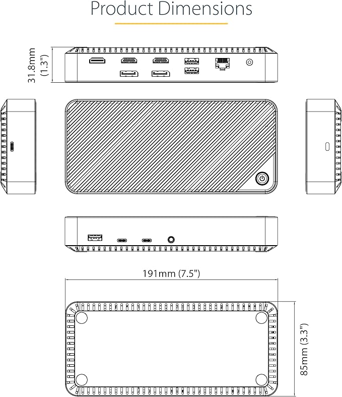 StarTech.com USB-C Triple Monitor Docking Station - Image 9