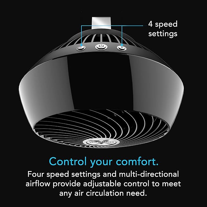 Vornado 560 Whole Room Air Circulator, Medium Floor 4 Speeds, Adjustable Tilt - Image 4