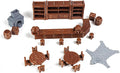 Tavern Bar Furniture Set, D&D Terrain, 3D Printed Tabletop RPG Scenery and by Unknown