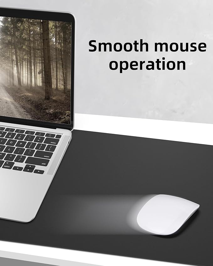 Large Desk Mat, Large Mouse Pad, Non-Slip PU Leather Desk Blotter, Laptop Desk - Image 5