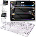 Intermerge Clear Keyboard Case for iPad Pro 11" 2024 Only, 360° Swivel by Intermerge