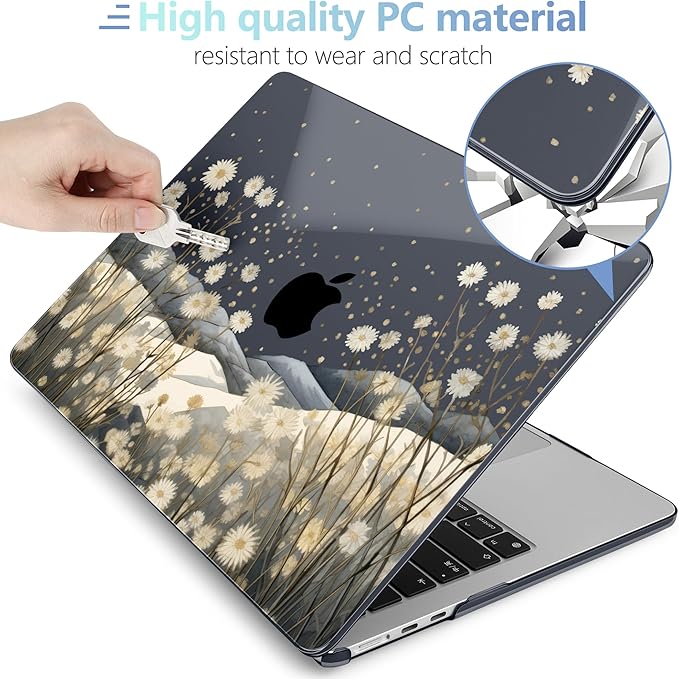 MEEgoodo Case for M4/M3/M2 MacBook Air 13.6 inch Case 2025 2024 2022, Fit Model - Image 4