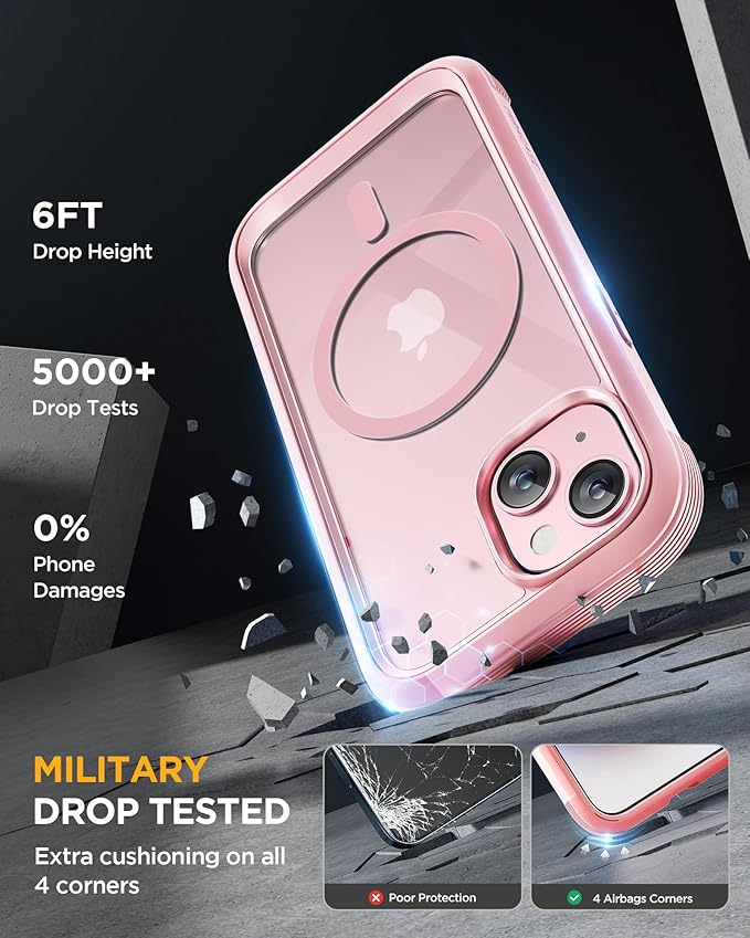 Miracase Magnetic for iPhone 15 Plus Case 6.7'' Full-Body Military Drop Proof - Image 5