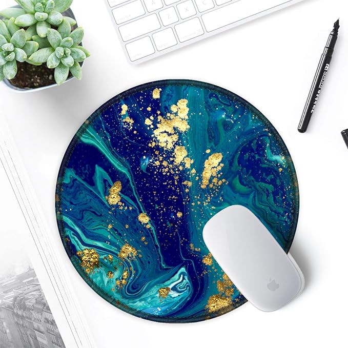 ITNRSIIET Round Mouse Pad with Stitched Edge Premium-Textured Waterproof - Image 7