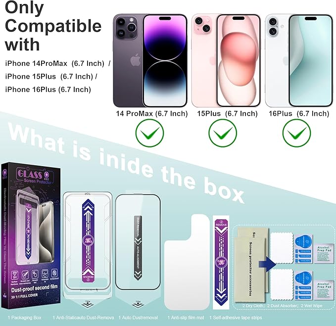 2 Pack Screen Protector Tempered Glass - Image 2