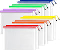 SUNEE 12pcs Mesh Zipper Pouch 11x16, Large Storage Bags by SUNEE