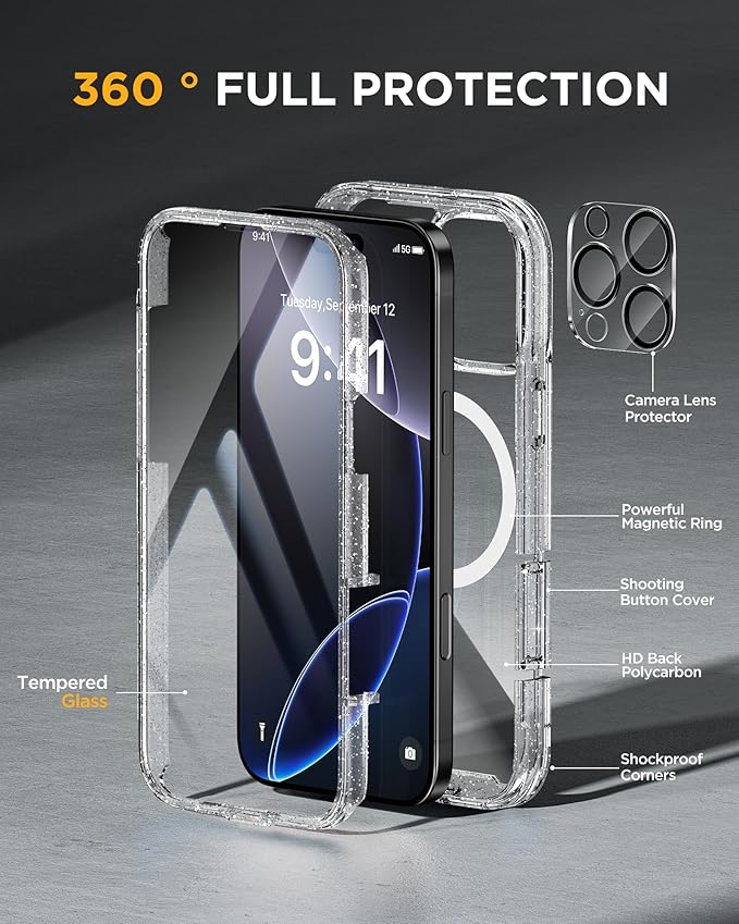 Miracase for iPhone 16 Pro Max Case 6.9'', Full-Body Bumper Phone case - Image 3