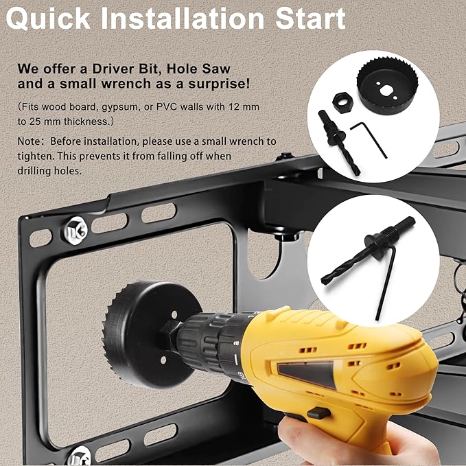 in Wall Cable Management Kit, 3inch Easy Install Cord Covers Kit, Cord Hiding - Image 4