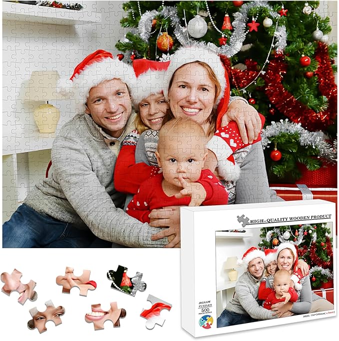 Custom Puzzle 120/200/300/500/1000/1500 Pieces, Personalized Puzzle from Your by Mougins