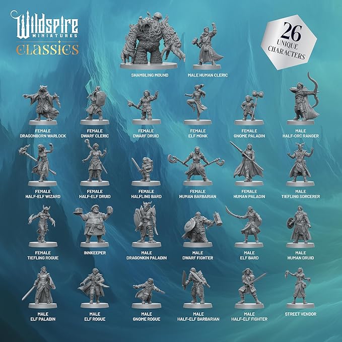 Classic Heroes - Mercenary Band II - 26 Paintable Characters - Image 3