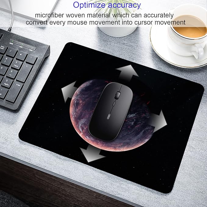 Sci-fi Galaxy Planet Mouse Pad Personalized Design Laptop Computer Non-Slip - Image 3
