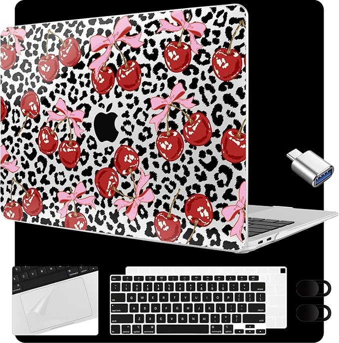 MEEgoodo for MacBook Air 13.3 inch Case 2021 2020 2019 2018 A2337 M1 A2179 A1932 by MEEgoodo