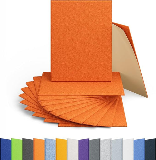 12 Pack Acoustic Panels Self Adhesive Sound Proof Foam, High Density Sound by Amantech