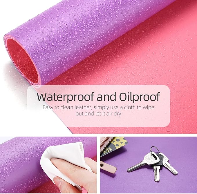 YSAGi Multifunctional Office Desk Pad, Ultra Thin Waterproof PU Leather Mouse - Image 2