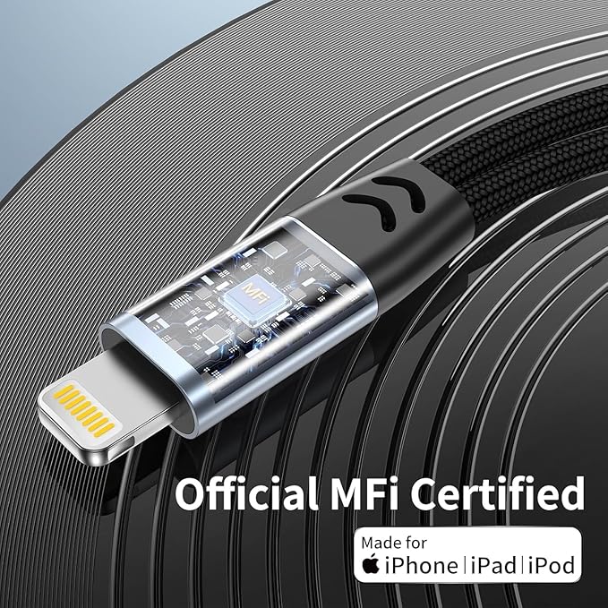 Magnetic Lightning to 3.5mm Headphone Jack Adapter, 2 in 1 iPhone Headphone - Image 6
