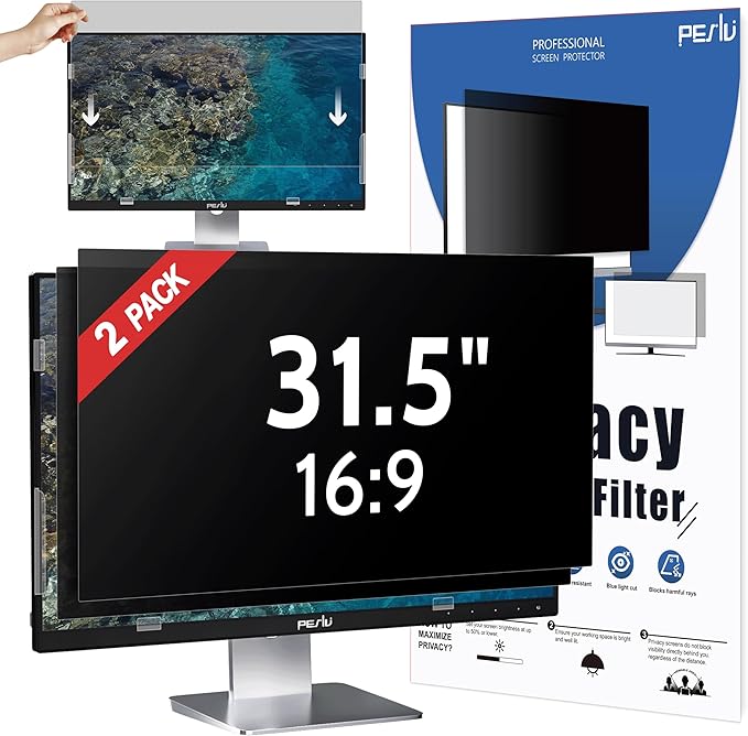 31.5 Inch Privacy Screen for Computer Monitor 16:9 Aspect Ratio, Eye Protection by peslv