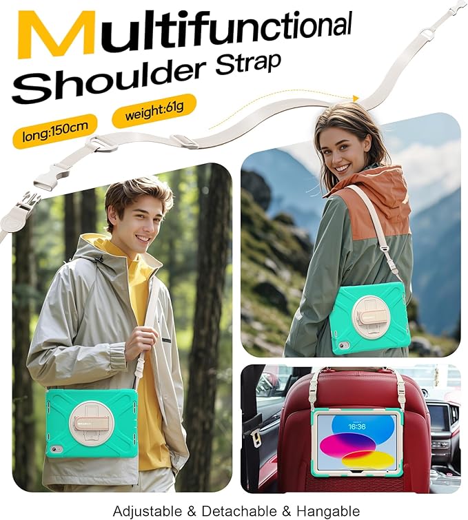 BRAECN for iPad 11th/10th Generation case 11/10.9 inch 2025/2022 Heavy Duty - Image 7